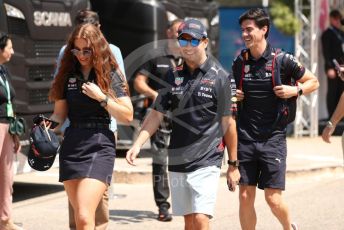 World © Octane Photographic Ltd. Formula 1 – French Grand Prix - Paul Ricard - Le Castellet. Thursday 21st July 2022 Paddock. Oracle Red Bull Racing RB18 – Sergio Perez.