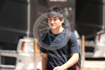 World © Octane Photographic Ltd. Formula 1 – French Grand Prix - Paul Ricard - Le Castellet. Thursday 21st July 2022 Paddock. Scuderia AlphaTauri AT03 - Yuki Tsunoda.