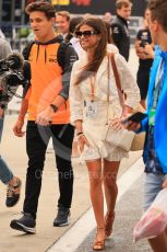 World © Octane Photographic Ltd. Formula 1– Hungarian Grand Prix - Hungaroring, Hungary. Sunday 31st July 2022 Paddock. McLaren F1 Team MCL36 - Lando Norris and girlfriend Kelly Piquet.