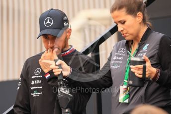 World © Octane Photographic Ltd. Formula 1– Hungarian Grand Prix - Hungaroring, Hungary. Sunday 31st July 2022 Paddock. Mercedes-AMG Petronas F1 Team F1 W13 - Lewis Hamilton.