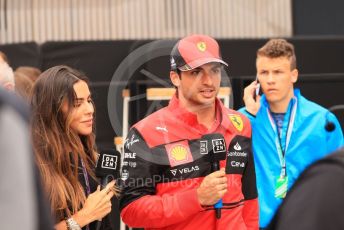 World © Octane Photographic Ltd. Formula 1– Hungarian Grand Prix - Hungaroring, Hungary. Sunday 31st July 2022 Paddock. Scuderia Ferrari F1-75 - Carlos Sainz.