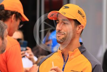 World © Octane Photographic Ltd. Formula 1– Hungarian Grand Prix - Hungaroring, Hungary. Sunday 31st July 2022 Paddock. McLaren F1 Team MCL36 - Daniel Ricciardo.