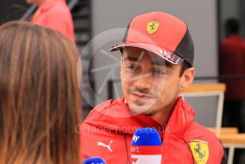 World © Octane Photographic Ltd. Formula 1– Hungarian Grand Prix - Hungaroring, Hungary. Sunday 31st July 2022 Paddock. Scuderia Ferrari F1-75 - Charles Leclerc.