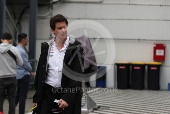 World © Octane Photographic Ltd. Formula 1– Hungarian Grand Prix - Hungaroring, Hungary. Sunday 31st July 2022 Paddock. Mercedes-AMG Petronas F1 Team and Team Principal and CEO - Toto Wolff