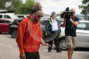 World © Octane Photographic Ltd. Formula 1– Hungarian Grand Prix - Hungaroring, Hungary. Sunday 31st July 2022 Paddock. Mercedes-AMG Petronas F1 Team F1 W13 - Lewis Hamilton.