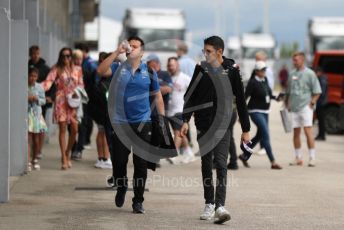 World © Octane Photographic Ltd. Formula 1– Hungarian Grand Prix - Hungaroring, Hungary. Sunday 31st July 2022 Paddock. BWT Alpine F1 Team A522 - Esteban Ocon.