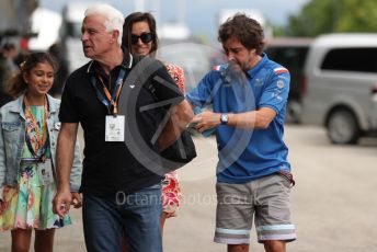 World © Octane Photographic Ltd. Formula 1– Hungarian Grand Prix - Hungaroring, Hungary. Sunday 31st July 2022 Paddock. BWT Alpine F1 Team A522 - Fernando Alonso.