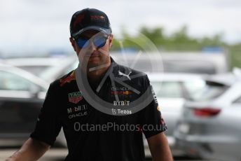 World © Octane Photographic Ltd. Formula 1– Hungarian Grand Prix - Hungaroring, Hungary. Sunday 31st July 2022 Paddock. Oracle Red Bull Racing RB18 – Sergio Perez.