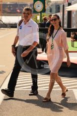 World © Octane Photographic Ltd. Formula 1 – Formula 1 – Hungarian Grand Prix - Hungaroring, Hungary. Friday 29th July 2022 Paddock. Haas F1 Team principal, Guenther Steiner and wife Gertrude Steiner.