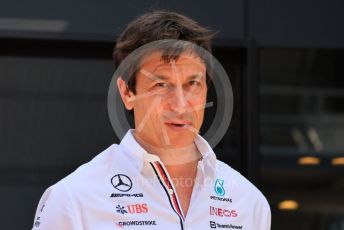 World © Octane Photographic Ltd. Formula 1 – Formula 1 – Hungarian Grand Prix - Hungaroring, Hungary. Friday 29th July 2022 Paddock. Mercedes-AMG Petronas F1 Team and Team Principal and CEO - Toto Wolff