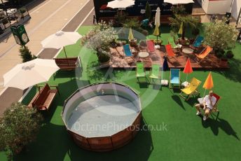 World © Octane Photographic Ltd. Formula 1 – Formula 1 – Hungarian Grand Prix - Hungaroring, Hungary. Friday 29th July 2022 Paddock. The beach.