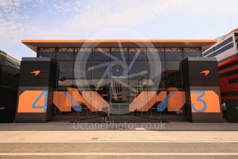 World © Octane Photographic Ltd. Formula 1 – Formula 1 – Hungarian Grand Prix - Hungaroring, Hungary. Friday 29th July 2022 Paddock. McLaren F1 Team.