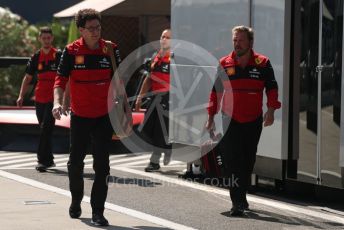 World © Octane Photographic Ltd. Formula 1 – Formula 1 – Hungarian Grand Prix - Hungaroring, Hungary. Friday 29th July 2022 Paddock. Scuderia Ferrari Team Principal, Mattia Binotto