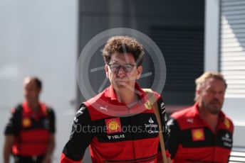 World © Octane Photographic Ltd. Formula 1 – Formula 1 – Hungarian Grand Prix - Hungaroring, Hungary. Friday 29th July 2022 Paddock. Scuderia Ferrari Team Principal, Mattia Binotto