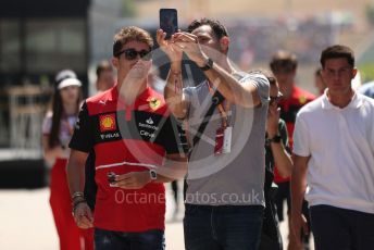 World © Octane Photographic Ltd. Formula 1 – Formula 1 – Hungarian Grand Prix - Hungaroring, Hungary. Friday 29th July 2022 Paddock. Scuderia Ferrari F1-75 - Charles Leclerc.