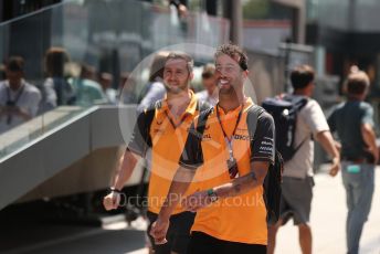 World © Octane Photographic Ltd. Formula 1 – Formula 1 – Hungarian Grand Prix - Hungaroring, Hungary. Friday 29th July 2022 Paddock. McLaren F1 Team MCL36 - Daniel Ricciardo.