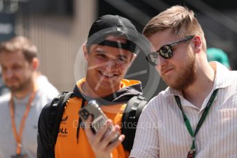 World © Octane Photographic Ltd. Formula 1 – Formula 1 – Hungarian Grand Prix - Hungaroring, Hungary. Friday 29th July 2022 Paddock. McLaren F1 Team MCL36 - Lando Norris.