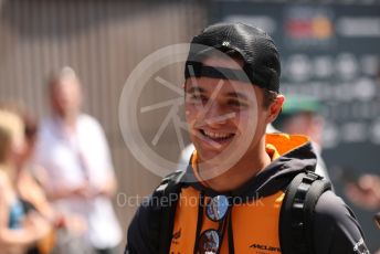 World © Octane Photographic Ltd. Formula 1 – Formula 1 – Hungarian Grand Prix - Hungaroring, Hungary. Friday 29th July 2022 Paddock. McLaren F1 Team MCL36 - Lando Norris.