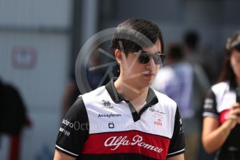 World © Octane Photographic Ltd. Formula 1 – Formula 1 – Hungarian Grand Prix - Hungaroring, Hungary. Friday 29th July 2022 Paddock. Alfa Romeo F1 Team Orlen C42 - Guanyu Zhou.