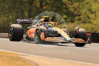 World © Octane Photographic Ltd. Formula 1 – Formula 1 – Hungarian Grand Prix - Hungaroring, Hungary. Friday 29th July 2022 Practice 1. McLaren F1 Team MCL36 - Lando Norris.