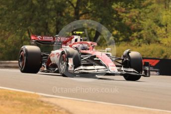 World © Octane Photographic Ltd. Formula 1– Hungarian Grand Prix - Hungaroring, Hungary. Friday 29th July 2022 Practice 1. Alfa Romeo F1 Team Orlen C42 - Guanyu Zhou.