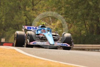 World © Octane Photographic Ltd. Formula 1– Hungarian Grand Prix - Hungaroring, Hungary. Friday 29th July 2022 Practice 1. BWT Alpine F1 Team A522 - Esteban Ocon.