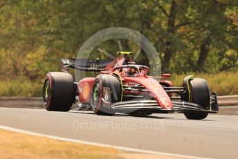 World © Octane Photographic Ltd. Formula 1– Hungarian Grand Prix - Hungaroring, Hungary. Friday 29th July 2022 Practice 1. Scuderia Ferrari F1-75 - Carlos Sainz.