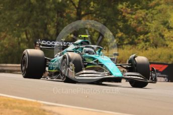 World © Octane Photographic Ltd. Formula 1 – Formula 1 – Hungarian Grand Prix - Hungaroring, Hungary. Friday 29th July 2022 Practice 1. Aston Martin Aramco Cognizant F1 Team AMR22 - Sebastian Vettel.