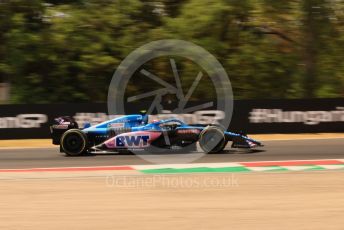 World © Octane Photographic Ltd. Formula 1– Hungarian Grand Prix - Hungaroring, Hungary. Friday 29th July 2022 Practice 1. BWT Alpine F1 Team A522 - Esteban Ocon.