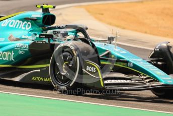 World © Octane Photographic Ltd. Formula 1 – Formula 1 – Hungarian Grand Prix - Hungaroring, Hungary. Friday 29th July 2022 Practice 1. Aston Martin Aramco Cognizant F1 Team AMR22 - Sebastian Vettel.