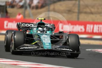 World © Octane Photographic Ltd. Formula 1 – Formula 1 – Hungarian Grand Prix - Hungaroring, Hungary. Friday 29th July 2022 Practice 1. Aston Martin Aramco Cognizant F1 Team AMR22 - Sebastian Vettel.