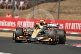 World © Octane Photographic Ltd. Formula 1 – Formula 1 – Hungarian Grand Prix - Hungaroring, Hungary. Friday 29th July 2022 Practice 1. McLaren F1 Team MCL36 - Lando Norris.