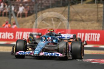 World © Octane Photographic Ltd. Formula 1– Hungarian Grand Prix - Hungaroring, Hungary. Friday 29th July 2022 Practice 1. BWT Alpine F1 Team A522 - Esteban Ocon.