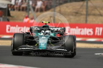 World © Octane Photographic Ltd. Formula 1 – Formula 1 – Hungarian Grand Prix - Hungaroring, Hungary. Friday 29th July 2022 Practice 1. Aston Martin Aramco Cognizant F1 Team AMR22 - Sebastian Vettel.