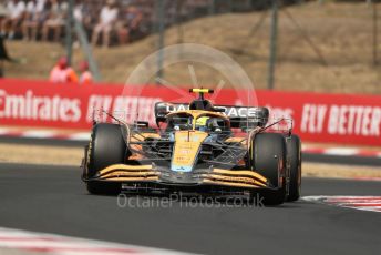 World © Octane Photographic Ltd. Formula 1 – Formula 1 – Hungarian Grand Prix - Hungaroring, Hungary. Friday 29th July 2022 Practice 1. McLaren F1 Team MCL36 - Lando Norris.