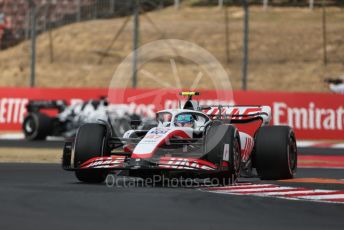 World © Octane Photographic Ltd. Formula 1– Hungarian Grand Prix - Hungaroring, Hungary. Friday 29th July 2022 Practice 1. Haas F1 Team VF-22 - Mick Schumacher.