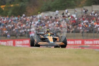 World © Octane Photographic Ltd. Formula 1 – Formula 1 – Hungarian Grand Prix - Hungaroring, Hungary. Friday 29th July 2022 Practice 1. McLaren F1 Team MCL36 - Lando Norris.