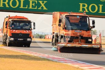 World © Octane Photographic Ltd. Formula 1 – Formula 1 – Hungarian Grand Prix - Hungaroring, Hungary. Friday 29th July 2022 Practice 2. Track cleaning.