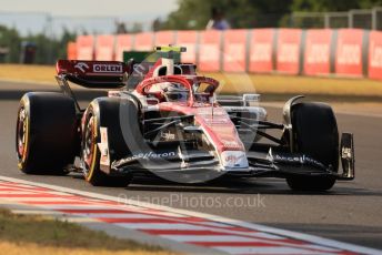 World © Octane Photographic Ltd. Formula 1 – Formula 1 – Hungarian Grand Prix - Hungaroring, Hungary. Friday 29th July 2022 Practice 2. Alfa Romeo F1 Team Orlen C42 - Guanyu Zhou.