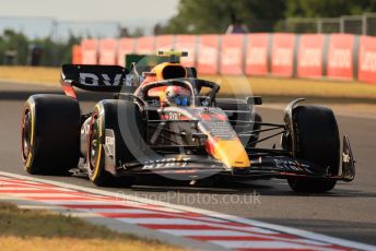 World © Octane Photographic Ltd. Formula 1 – Formula 1 – Hungarian Grand Prix - Hungaroring, Hungary. Friday 29th July 2022 Practice 2. Oracle Red Bull Racing RB18 – Sergio Perez.