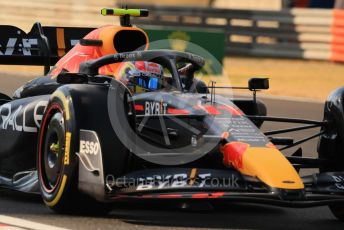 World © Octane Photographic Ltd. Formula 1 – Formula 1 – Hungarian Grand Prix - Hungaroring, Hungary. Friday 29th July 2022 Practice 2. Oracle Red Bull Racing RB18 – Sergio Perez.