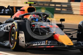 World © Octane Photographic Ltd. Formula 1 – Formula 1 – Hungarian Grand Prix - Hungaroring, Hungary. Friday 29th July 2022 Practice 2. Oracle Red Bull Racing RB18 – Sergio Perez.