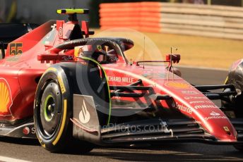 World © Octane Photographic Ltd. Formula 1 – Formula 1 – Hungarian Grand Prix - Hungaroring, Hungary. Friday 29th July 2022 Practice 2. Scuderia Ferrari F1-75 - Carlos Sainz.