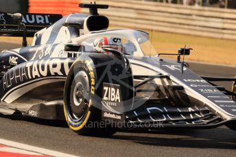 World © Octane Photographic Ltd. Formula 1 – Formula 1 – Hungarian Grand Prix - Hungaroring, Hungary. Friday 29th July 2022 Practice 2. Scuderia AlphaTauri AT03 - Pierre Gasly.