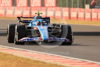 World © Octane Photographic Ltd. Formula 1 – Formula 1 – Hungarian Grand Prix - Hungaroring, Hungary. Friday 29th July 2022 Practice 2. BWT Alpine F1 Team A522 - Esteban Ocon.