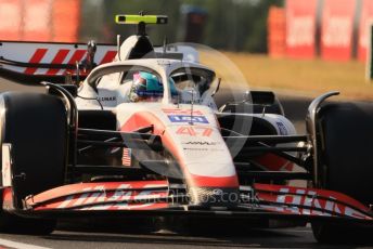 World © Octane Photographic Ltd. Formula 1 – Formula 1 – Hungarian Grand Prix - Hungaroring, Hungary. Friday 29th July 2022 Practice 2. Haas F1 Team VF-22 - Mick Schumacher.