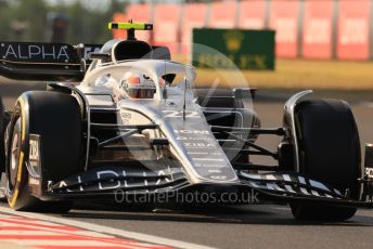 World © Octane Photographic Ltd. Formula 1 – Formula 1 – Hungarian Grand Prix - Hungaroring, Hungary. Friday 29th July 2022 Practice 2. Scuderia AlphaTauri AT03 - Yuki Tsunoda.