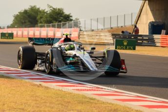 World © Octane Photographic Ltd. Formula 1 – Formula 1 – Hungarian Grand Prix - Hungaroring, Hungary. Friday 29th July 2022 Practice 2. Mercedes-AMG Petronas F1 Team F1 W13 - Lewis Hamilton.