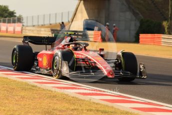 World © Octane Photographic Ltd. Formula 1 – Formula 1 – Hungarian Grand Prix - Hungaroring, Hungary. Friday 29th July 2022 Practice 2. Scuderia Ferrari F1-75 - Carlos Sainz.