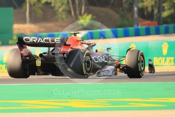 World © Octane Photographic Ltd. Formula 1 – Formula 1 – Hungarian Grand Prix - Hungaroring, Hungary. Friday 29th July 2022 Practice 2. Oracle Red Bull Racing RB18 – Sergio Perez.